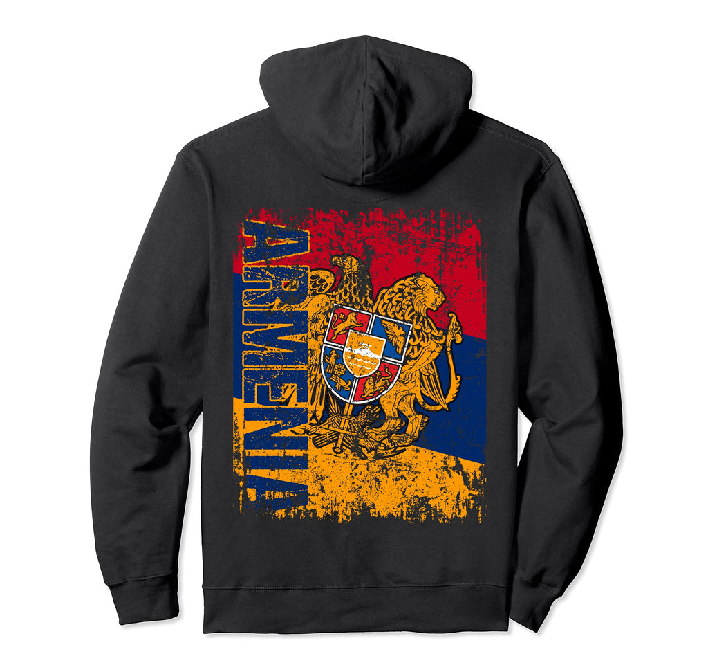 Armenia Flag Flag Distressed Armenia Hoodie - Unique Graphic Men Women - T-Shirt, Sweatshirt, Hoodie