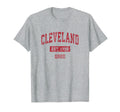 Cleveland Ohio Oh Sports Red T-Shirt - Custom Art Print Unisex - T-Shirt, Sweatshirt, Hoodie