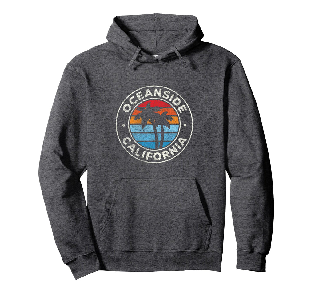 Oceanside California Ca 70S Hoodie - Graphic Print Unisex - T-Shirt, Sweatshirt, Hoodie
