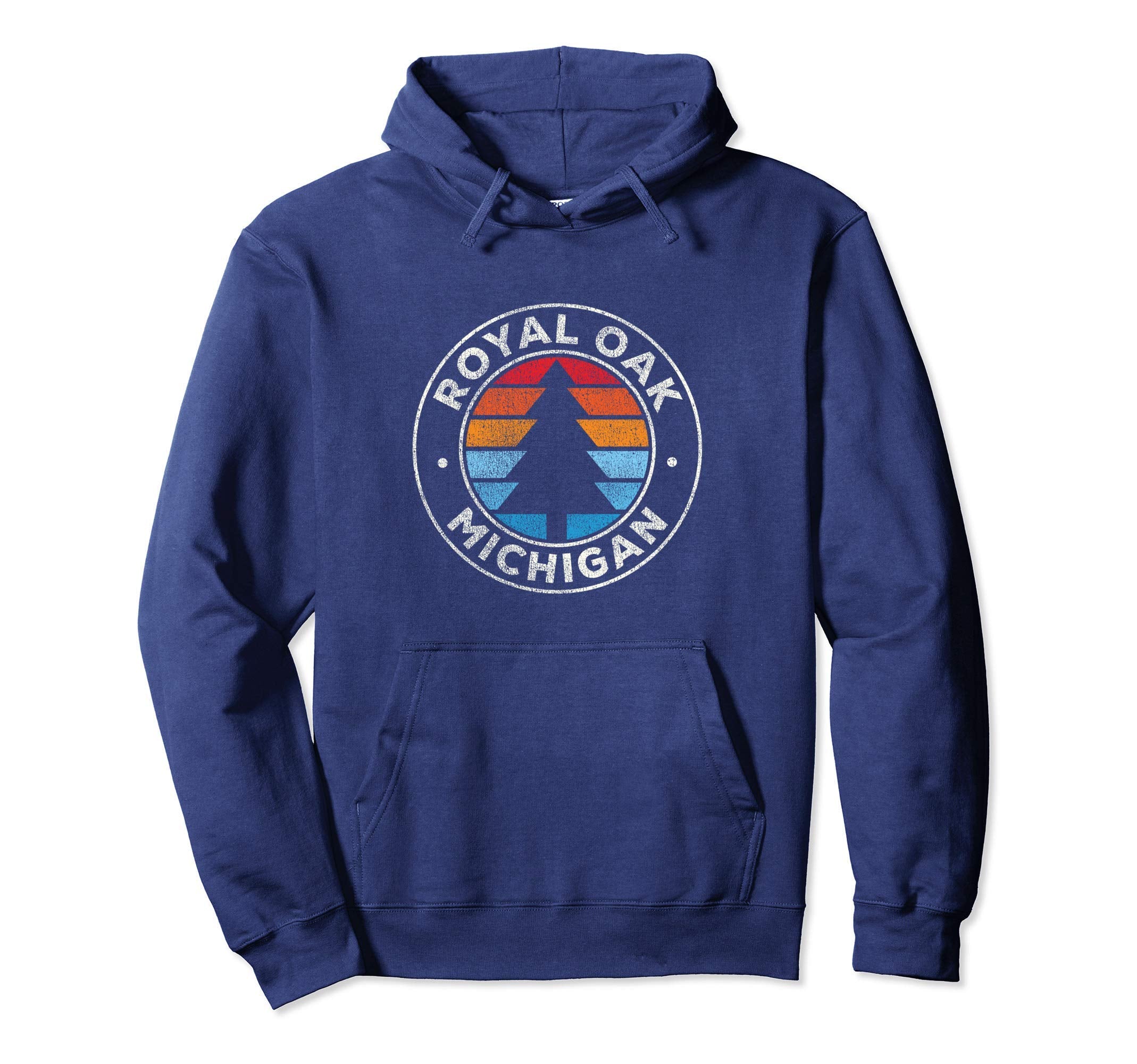 Royal Oak Michigan Mi 70S Hoodie - Streetwear Style Men Women - T-Shirt, Sweatshirt, Hoodie