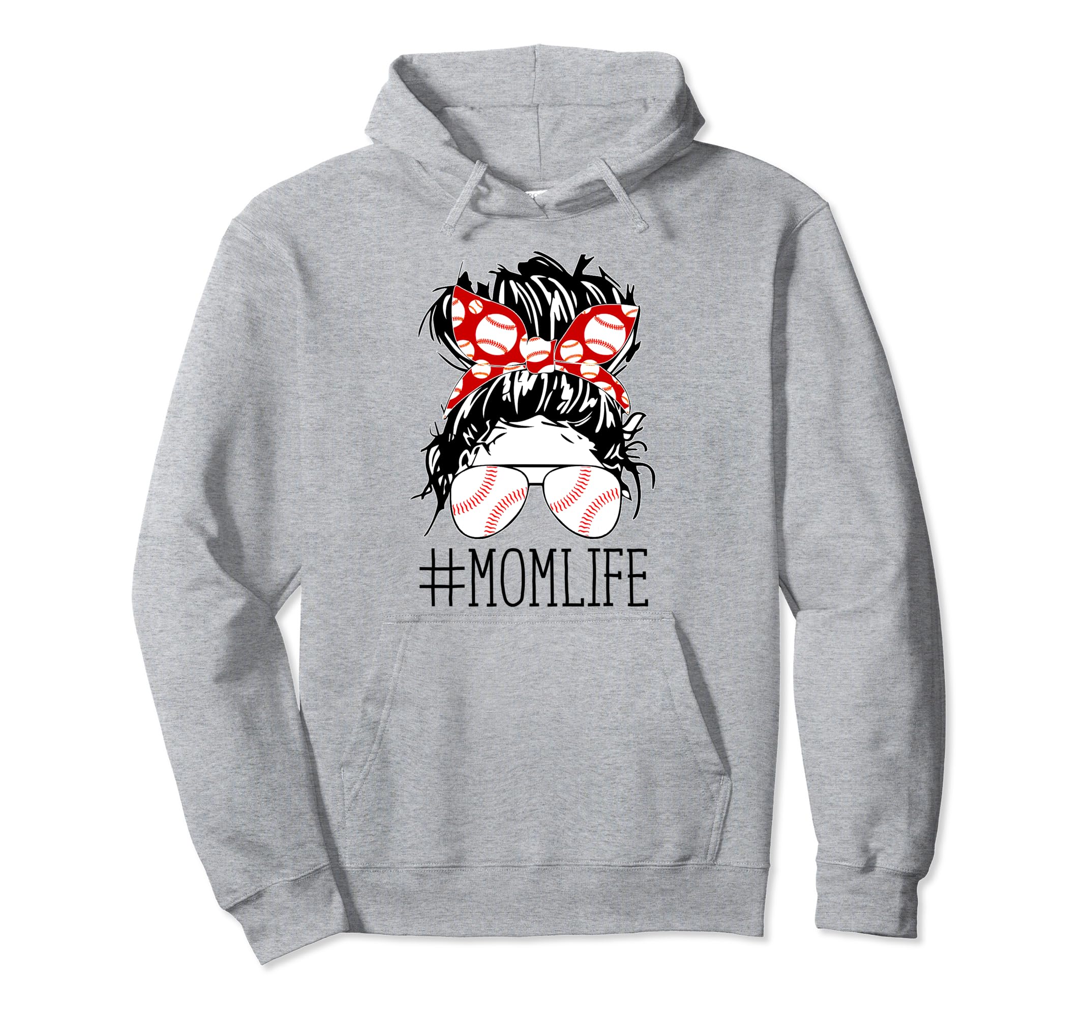 Messy Bun Bandana Hair Wearing Hoodie - Novelty Apparel for Adults - T-Shirt, Sweatshirt, Hoodie