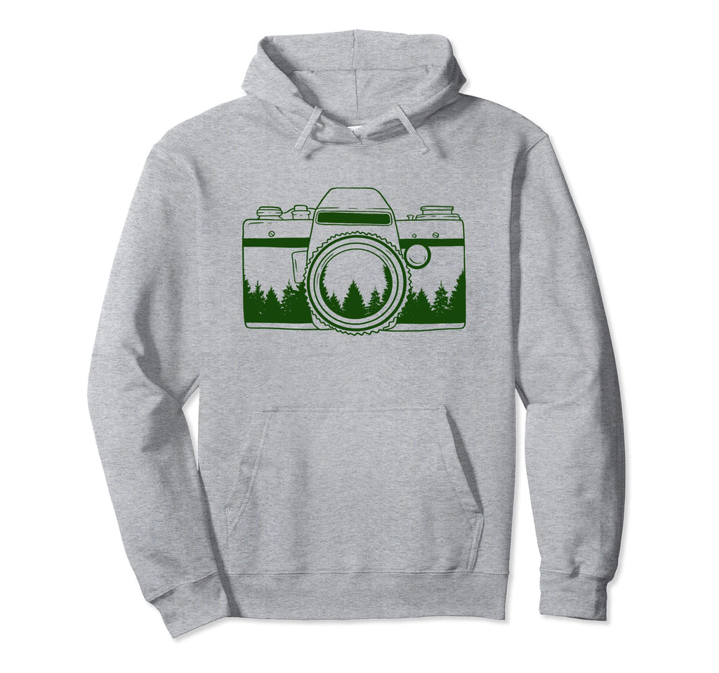 Photographer Camera Trees Nature Hoodie - Unique Graphic for Adults - T-Shirt, Sweatshirt, Hoodie