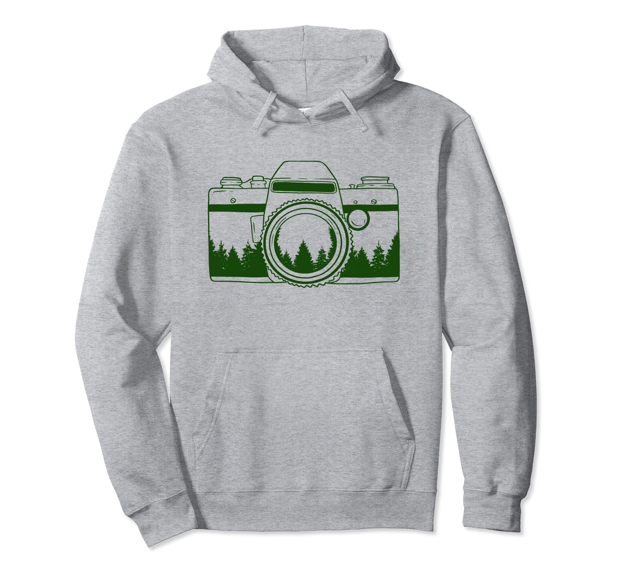 Photographer Camera Trees Nature Hoodie - Unique Graphic for Adults - T-Shirt, Sweatshirt, Hoodie
