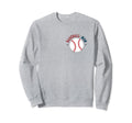 Baseball Mom Sport Sweatshirt - Casual Everyday Wear Men Women - T-Shirt, Sweatshirt, Hoodie