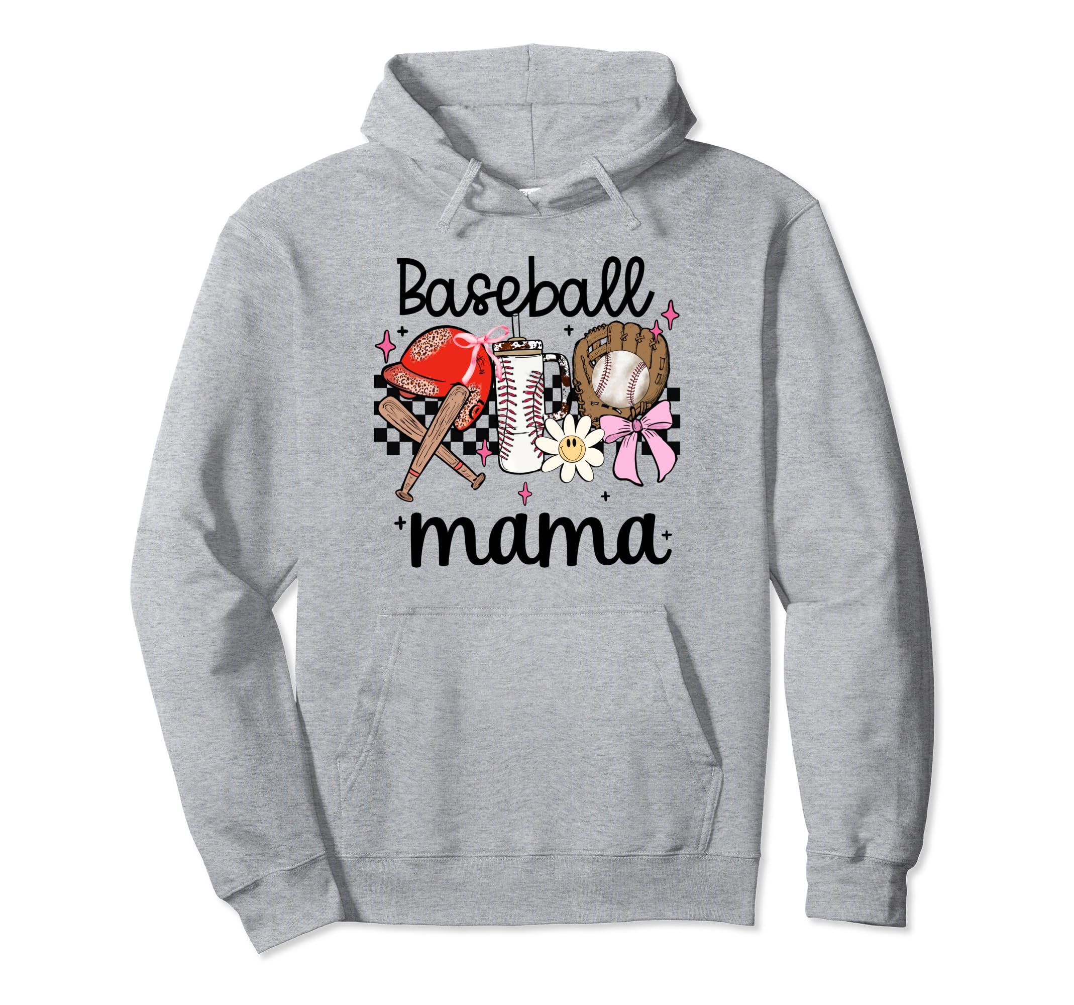 Baseball Mama Baseball Mom T Ball Hoodie - Casual Everyday Wear for Adults - T-Shirt, Sweatshirt, Hoodie