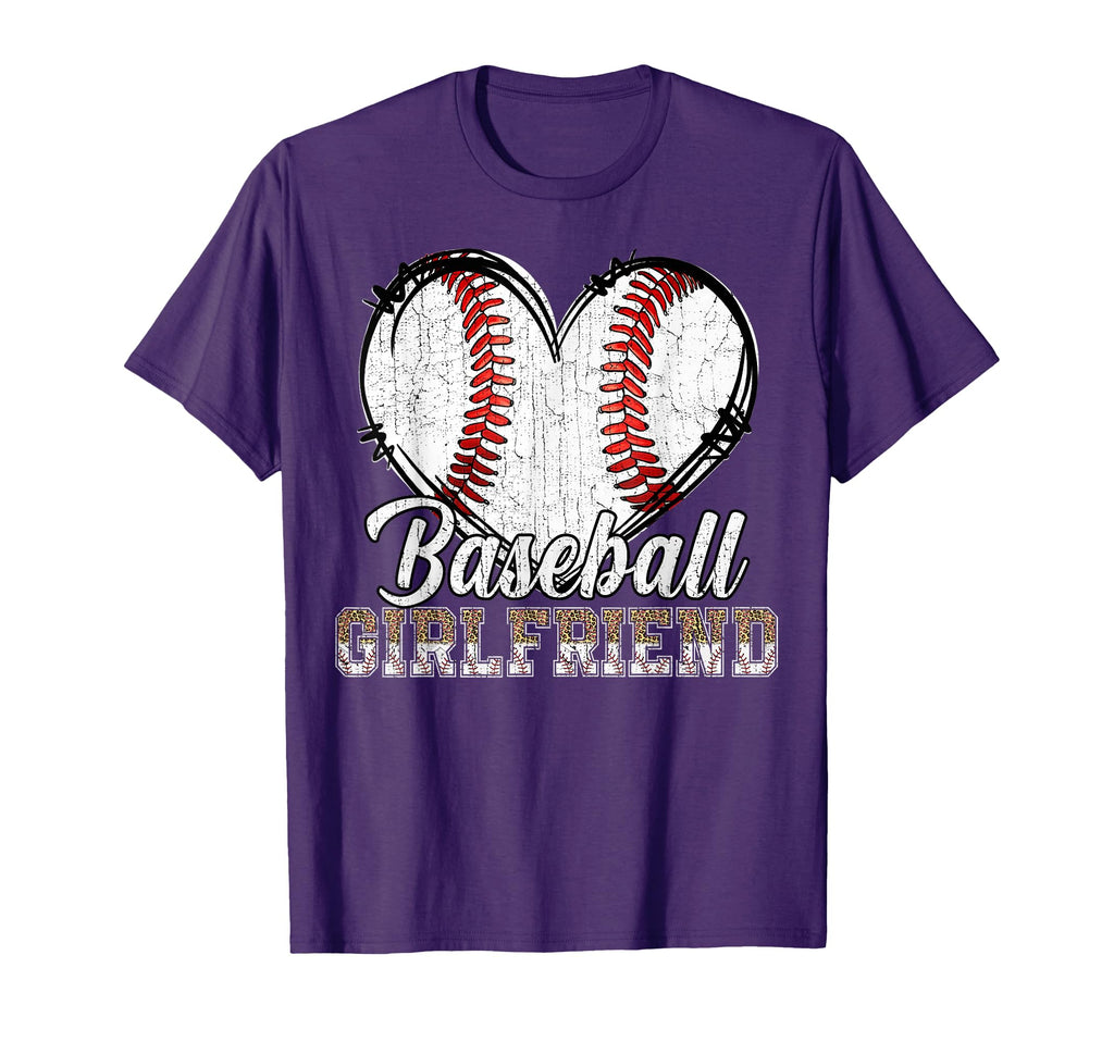 Softball Baseball Girlfriend Heart T-Shirt - Fun Novelty Design Unisex - T-Shirt, Sweatshirt, Hoodie