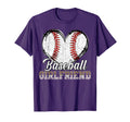 Softball Baseball Girlfriend Heart T-Shirt - Fun Novelty Design Unisex - T-Shirt, Sweatshirt, Hoodie