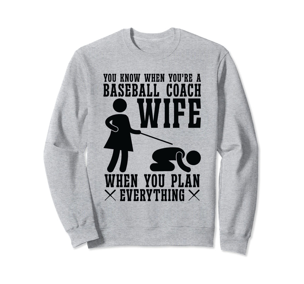Baseball Coach Wife Professional Mom Sweatshirt - Graphic Print for Adults - T-Shirt, Sweatshirt, Hoodie