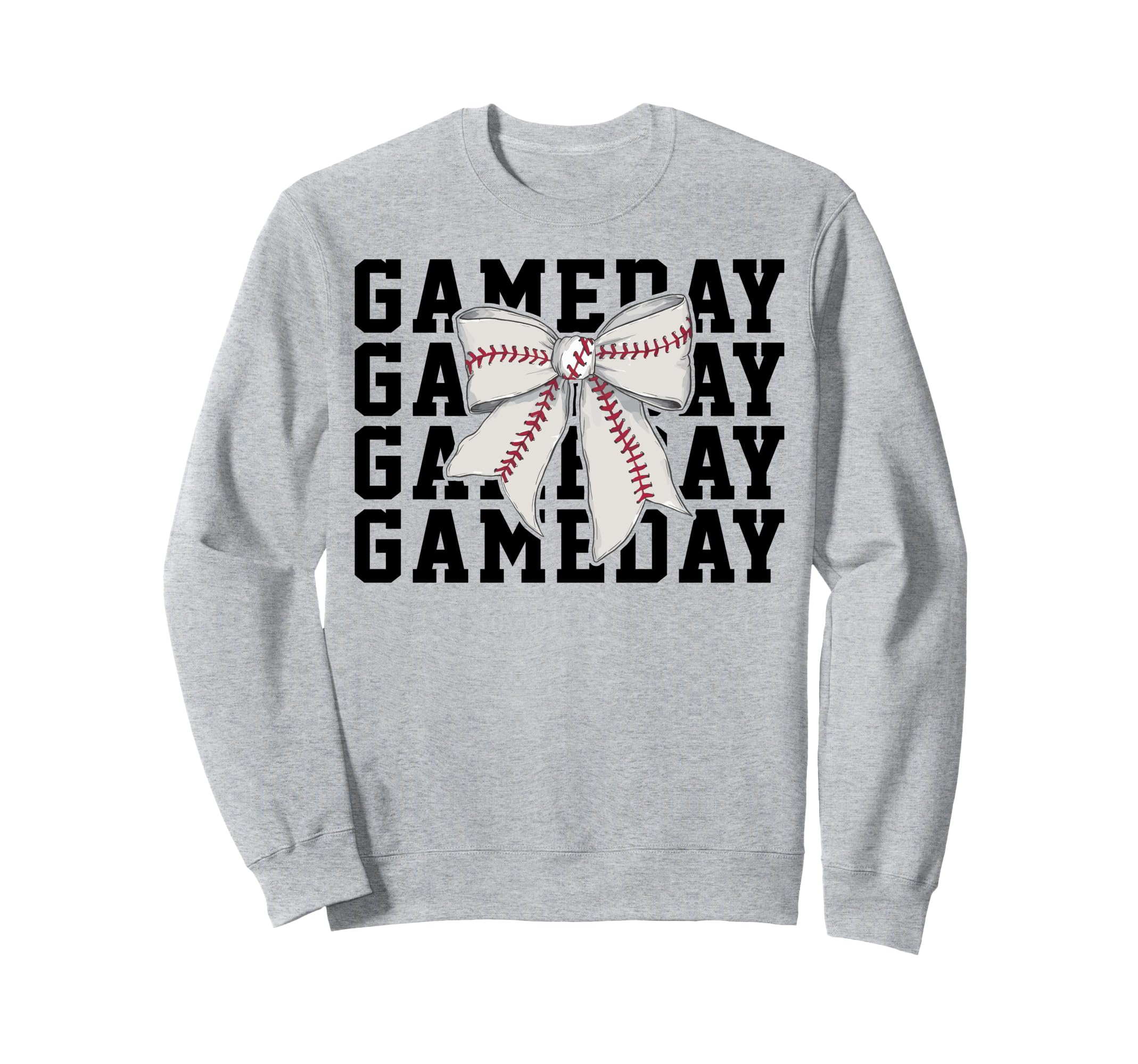 Baseball Lover Coquette Bow Game Sweatshirt - Unique Graphic for Adults - T-Shirt, Sweatshirt, Hoodie