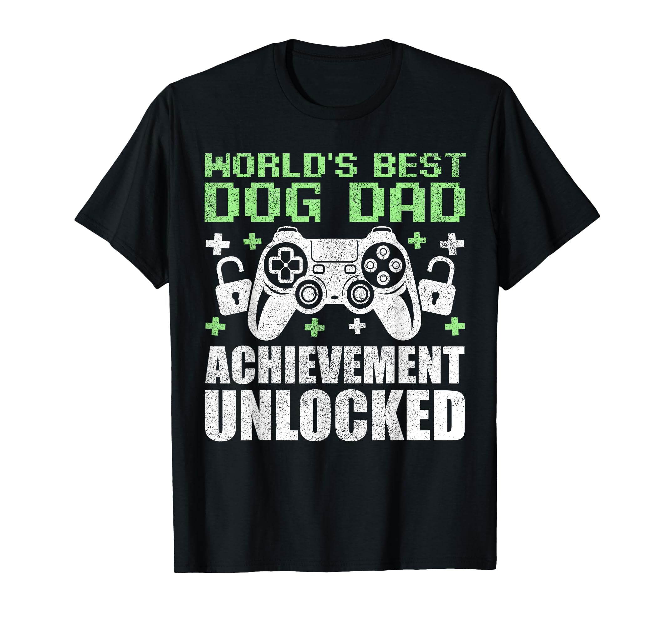 Gamer Dog Dad Best Dog Dad Ever T-Shirt - Custom Art Print Unisex - T-Shirt, Sweatshirt, Hoodie