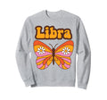 Libra Zodiac Butterfly Boho Sweatshirt - Custom Art Print Men Women - T-Shirt, Sweatshirt, Hoodie