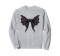 Bat Coquette Bow Halloween Bow Sweatshirt - Minimalist Print Men Women - T-Shirt, Sweatshirt, Hoodie