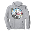 Surfing Ghost Strawberry Milk Hoodie - Aesthetic Graphic Men Women - T-Shirt, Sweatshirt, Hoodie