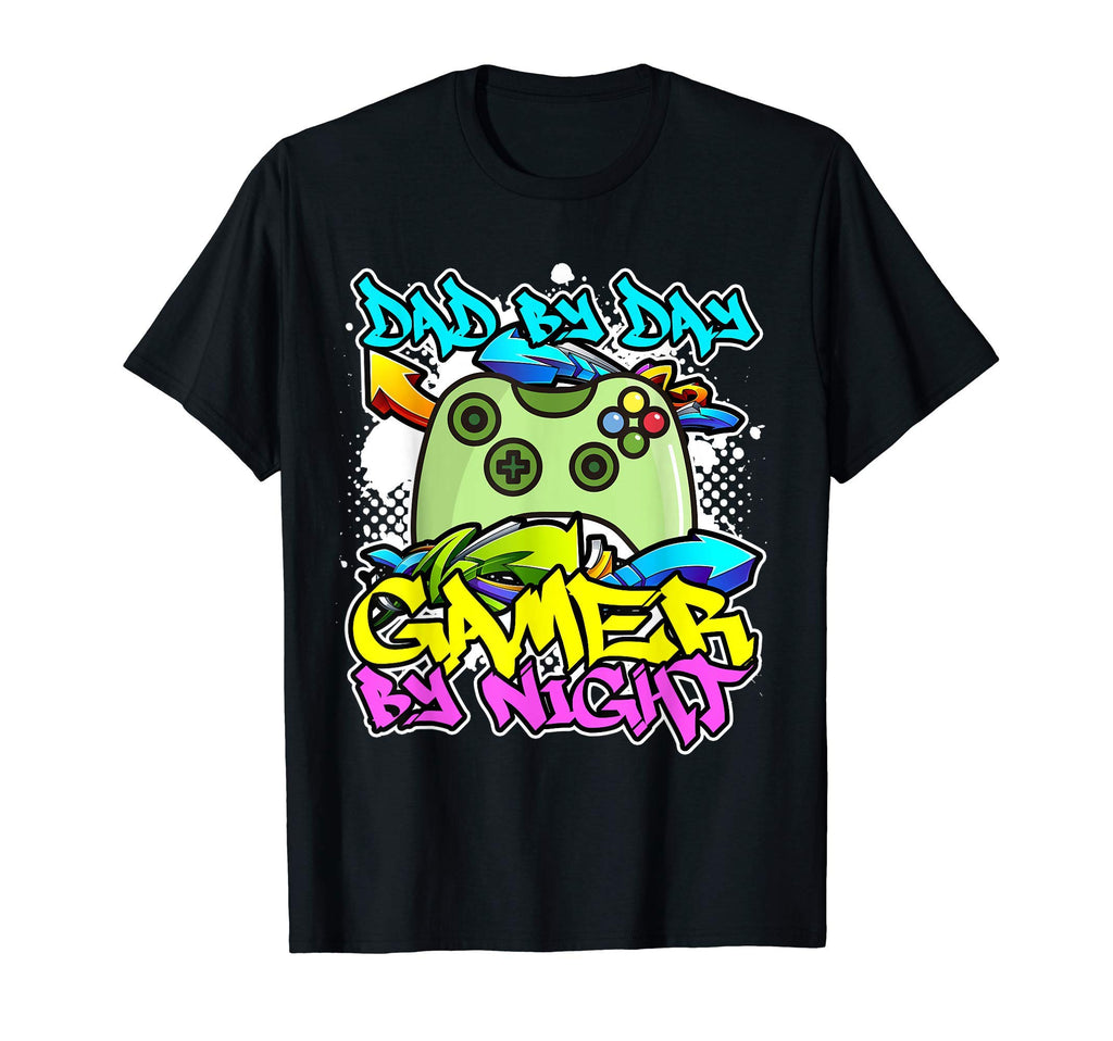 Mens Dad Day Gamer Night Urban Gamer T-Shirt - Trendy Graphic Unisex - T-Shirt, Sweatshirt, Hoodie
