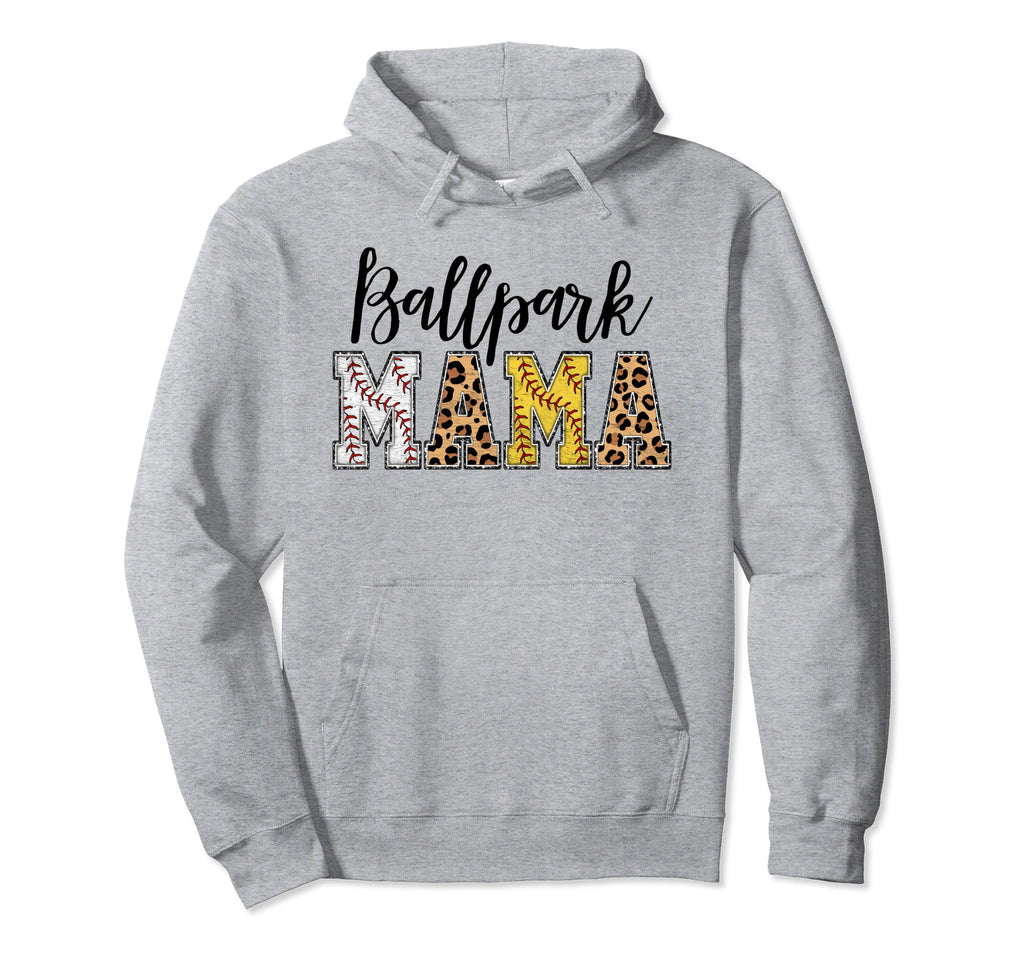 Ballpark Mama Baller Mom Mothers Day Hoodie - Custom Art Print Men Women - T-Shirt, Sweatshirt, Hoodie