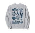 90S Fisherman Aesthetic Fish Beachy Sweatshirt - Unique Graphic for Adults - T-Shirt, Sweatshirt, Hoodie