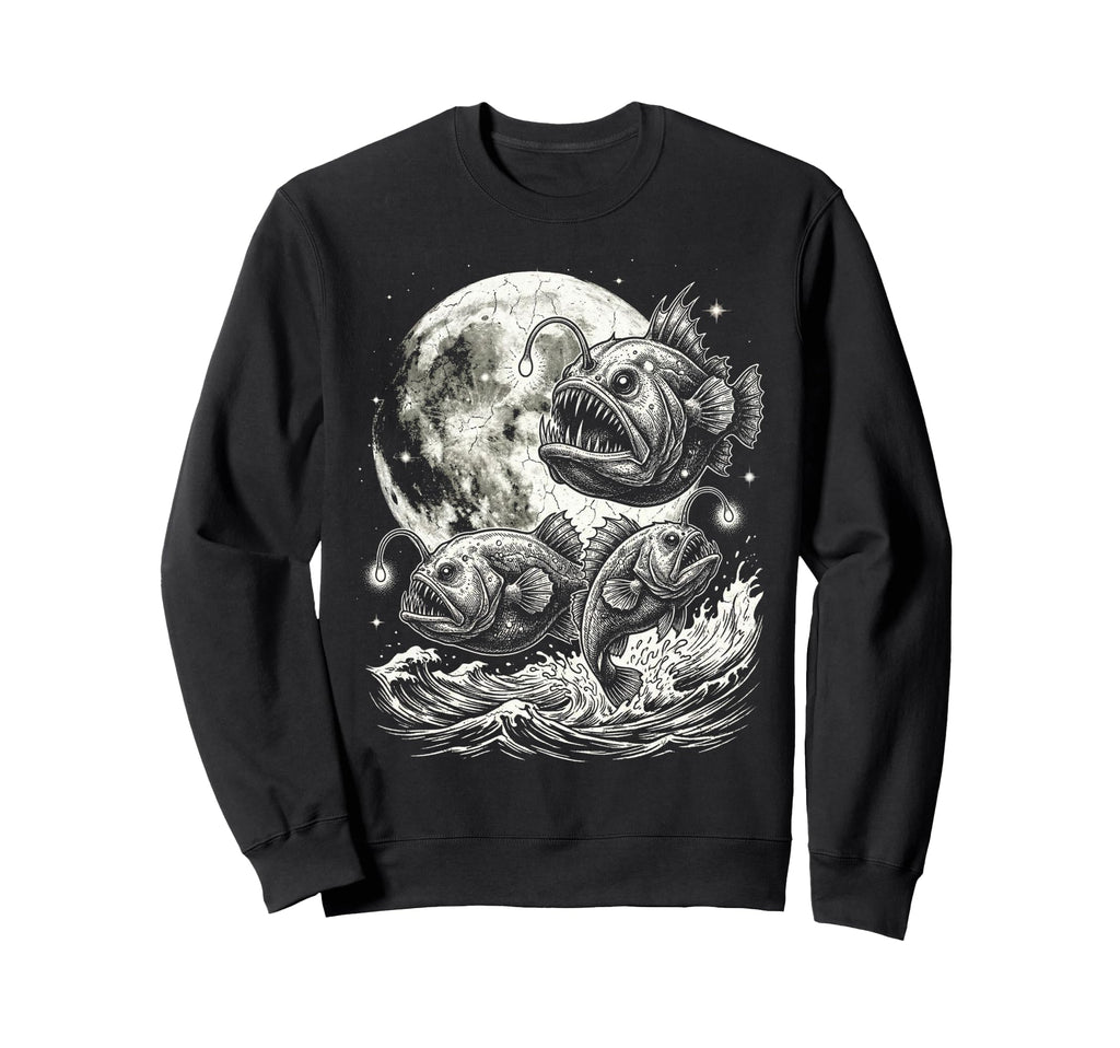 Anglerfish 90S Aesthetic Y2K Sweatshirt - Fun Novelty Design Men Women - T-Shirt, Sweatshirt, Hoodie