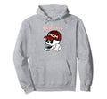 Baseball Mom Skull Sports Skeleton Hoodie - Minimalist Print Unisex - T-Shirt, Sweatshirt, Hoodie