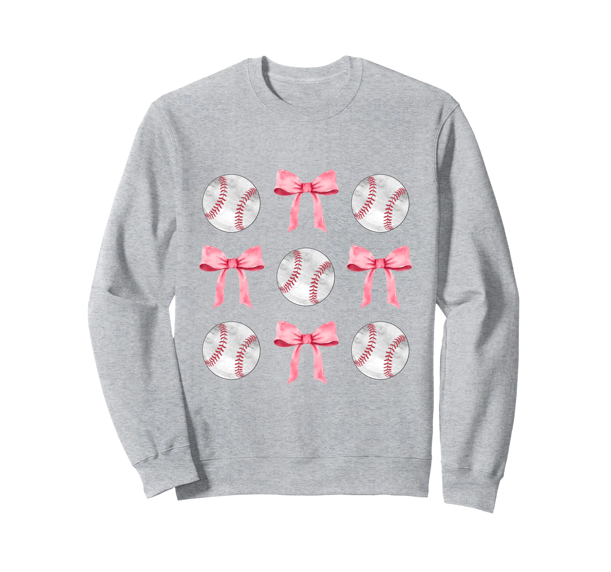Baseballs Bows Ball Mom School Pride Sweatshirt - Streetwear Style Unisex - T-Shirt, Sweatshirt, Hoodie