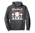 Baseball Nana Batter Sport Baseball Hoodie - Minimalist Print for Adults - T-Shirt, Sweatshirt, Hoodie