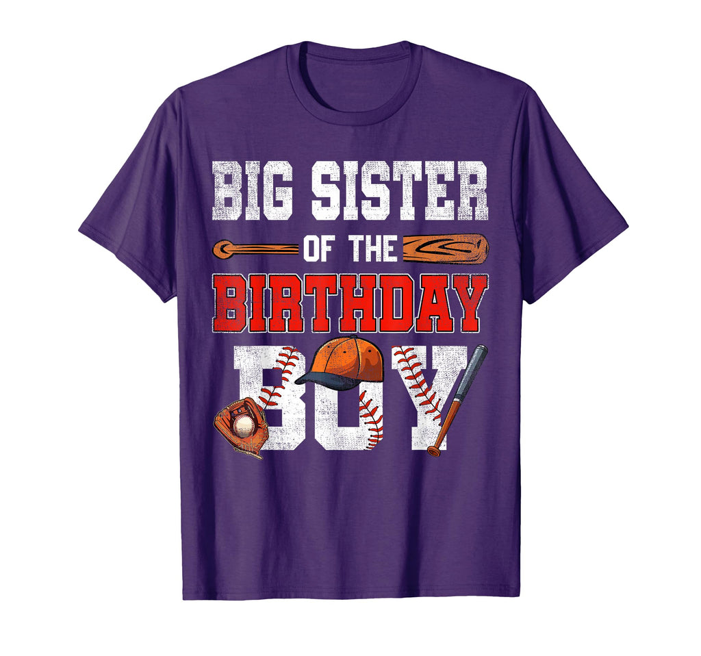 Big Sister Birthday Baseball Bday Family T-Shirt - Graphic Print for Adults - T-Shirt, Sweatshirt, Hoodie