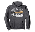 Mom Baseball God Family Baseball Christian Hoodie - Graphic Print Unisex - T-Shirt, Sweatshirt, Hoodie