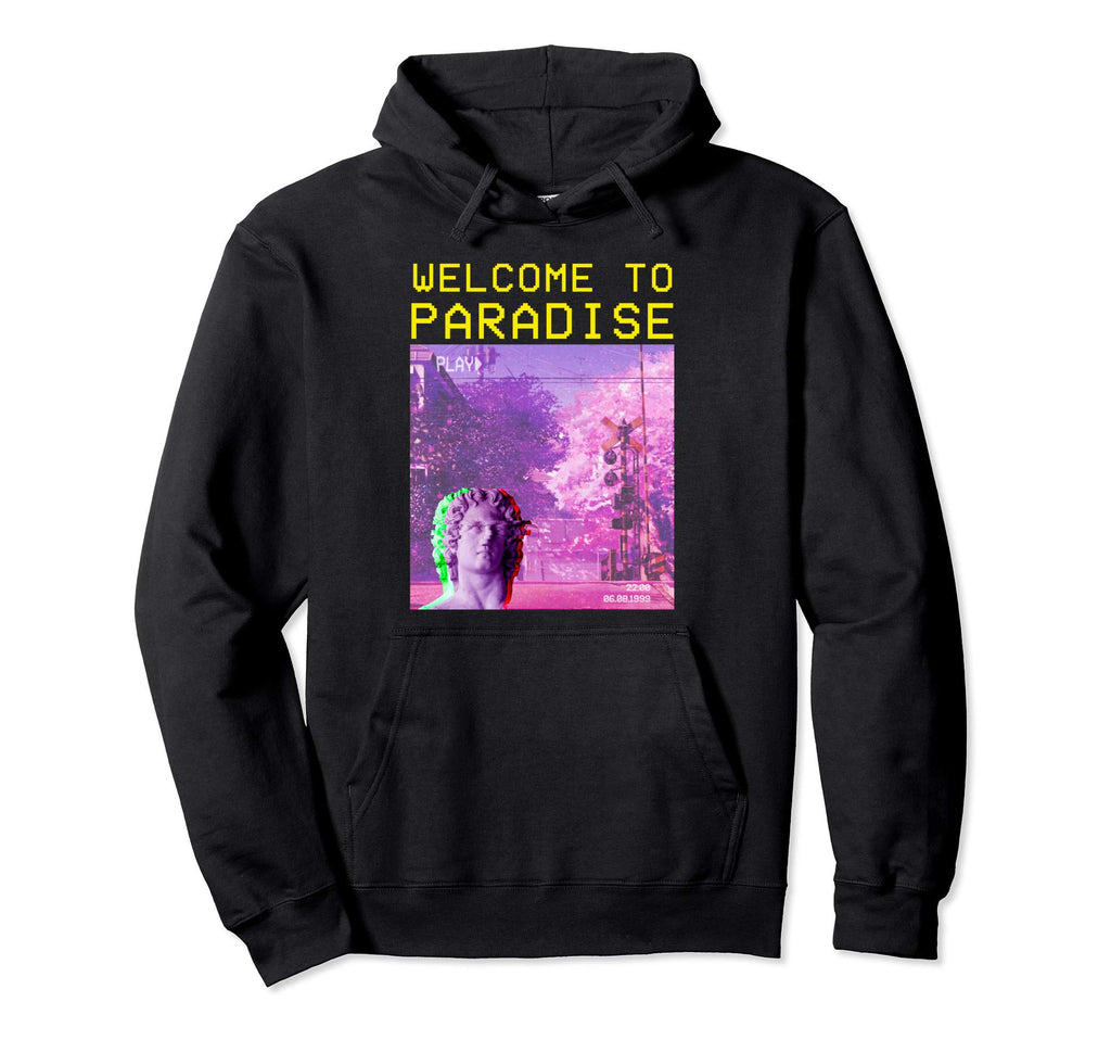 Welcome To Paradise Aesthetic Hoodie - Streetwear Style Men Women - T-Shirt, Sweatshirt, Hoodie