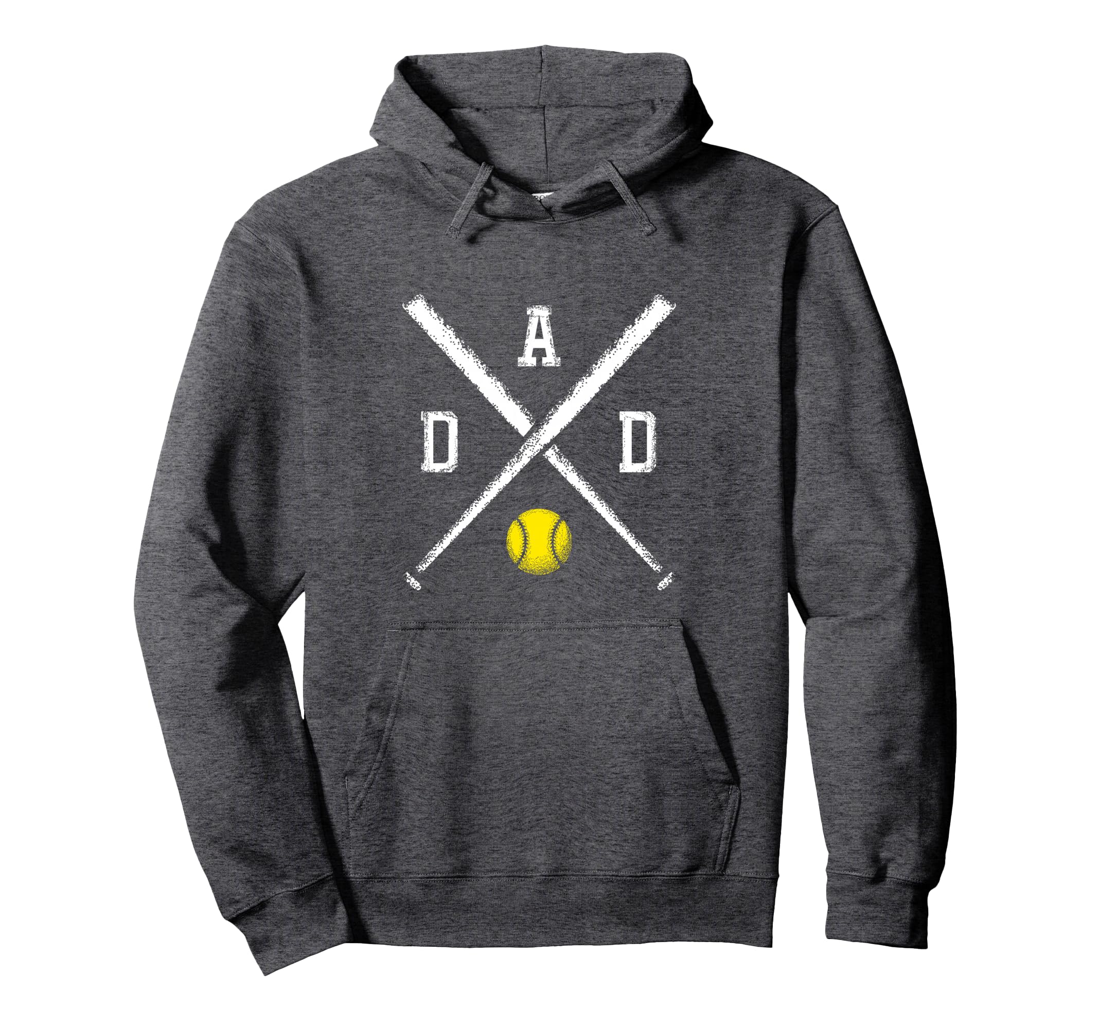 Softball Dad Game Day Hoodie - Custom Art Print Men Women - T-Shirt, Sweatshirt, Hoodie