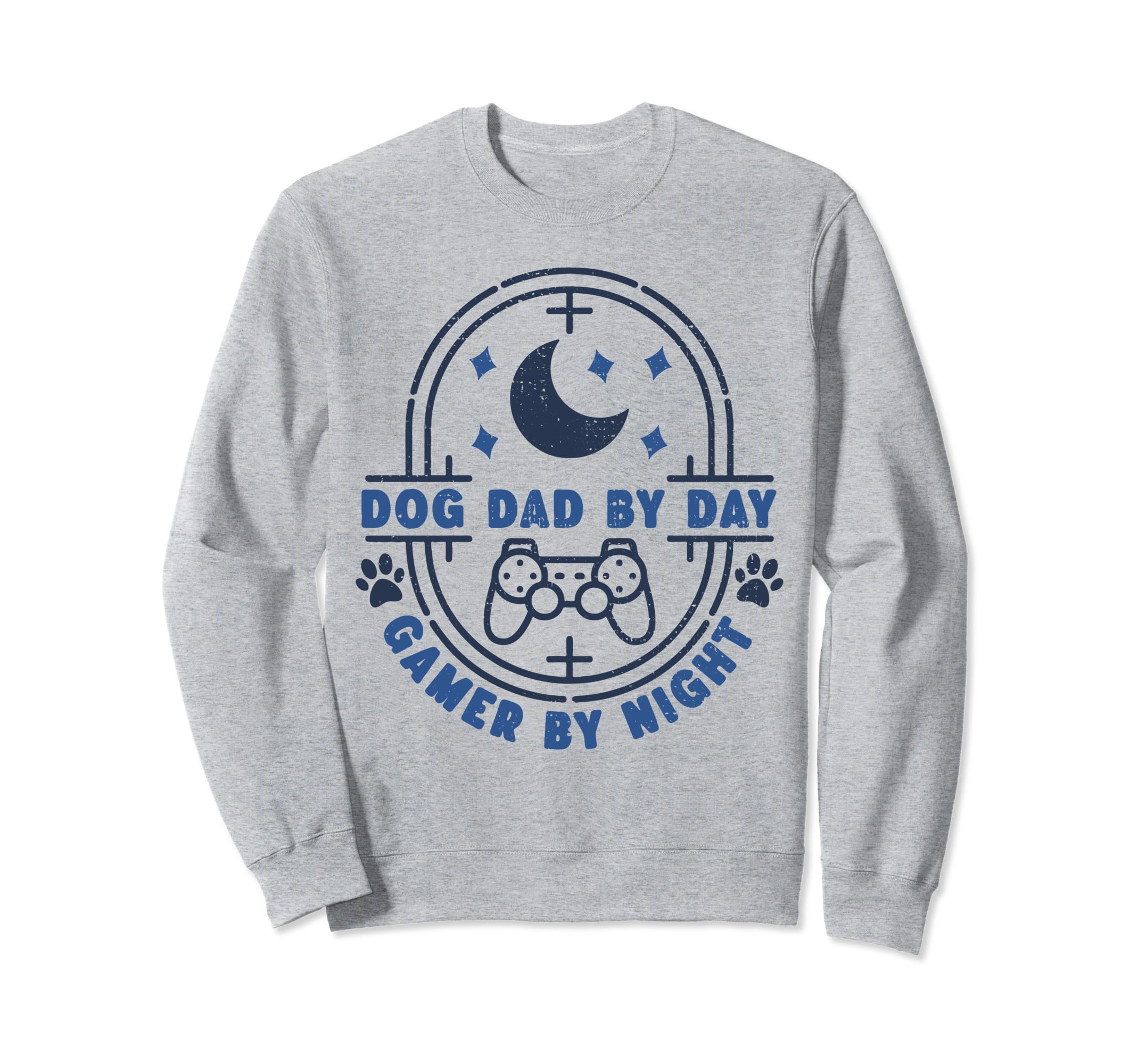 Dog Dad Day Gamer Night Gamepad And Sweatshirt - Aesthetic Graphic Unisex - T-Shirt, Sweatshirt, Hoodie