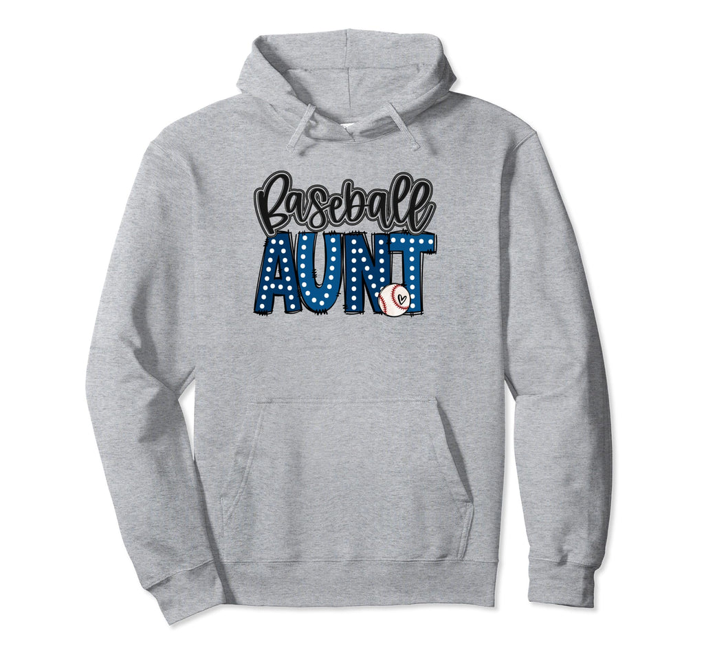 Baseball Aunt Proud Baseball Auntie Hoodie - Unique Graphic Men Women - T-Shirt, Sweatshirt, Hoodie