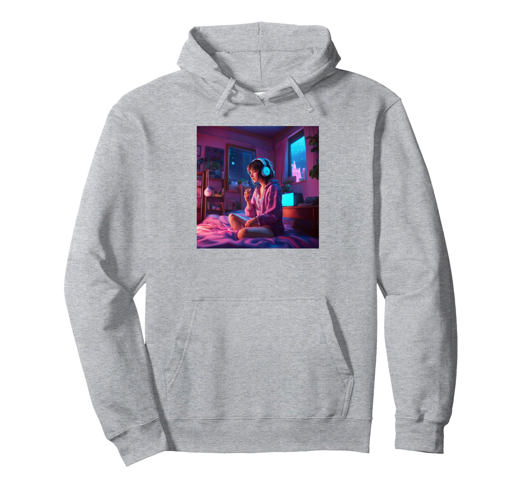 Anime Gamer Music Vaporwave Aesthetic Hoodie - Aesthetic Graphic Unisex - T-Shirt, Sweatshirt, Hoodie