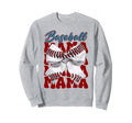Baseball Mama Bow Baseball Mom Sweatshirt - Streetwear Style Unisex - T-Shirt, Sweatshirt, Hoodie
