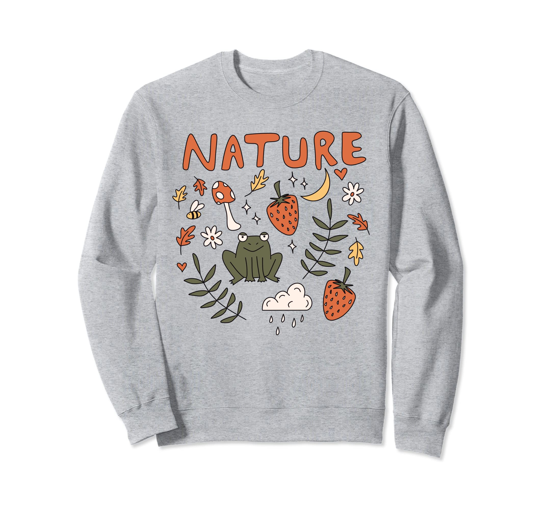 Aesthetic Frog Nature Granola 90S Sweatshirt - Minimalist Print Men Women - T-Shirt, Sweatshirt, Hoodie