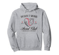 Dugout Moms Baseball Heart Social Club Hoodie - Novelty Apparel Men Women - T-Shirt, Sweatshirt, Hoodie