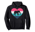 I Love Elephant Heart Africa Hoodie - Custom Art Print for Adults - T-Shirt, Sweatshirt, Hoodie