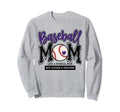 Baseball Mom Purple Varsity Sweatshirt - Casual Everyday Wear for Adults - T-Shirt, Sweatshirt, Hoodie