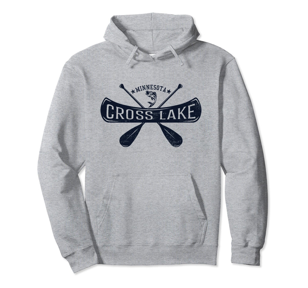 Cross Lake Minnesota Distressed Hoodie - Aesthetic Graphic Unisex - T-Shirt, Sweatshirt, Hoodie