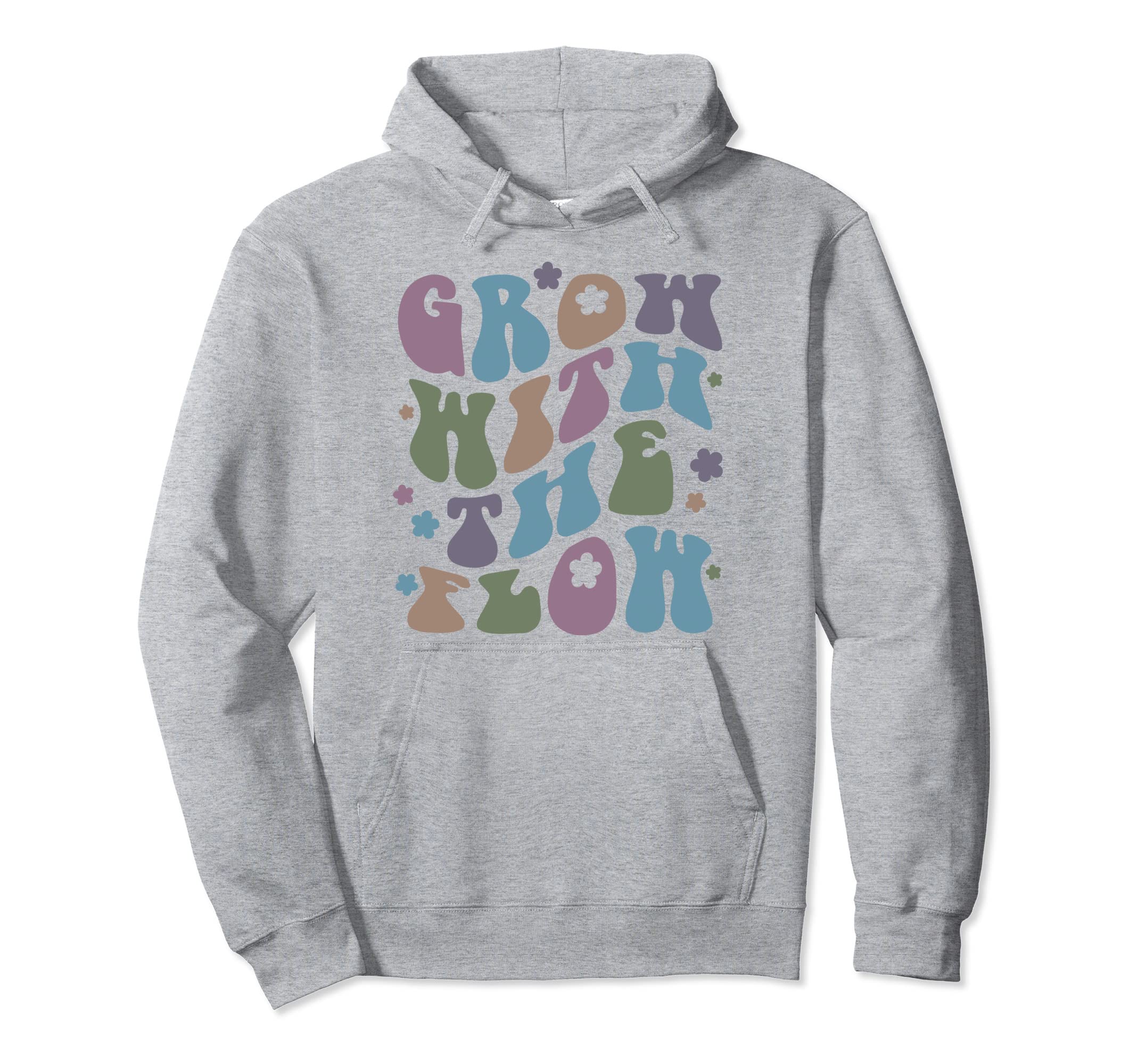 Grow Flow 70S Hippie Boho Hoodie - Streetwear Style for Adults - T-Shirt, Sweatshirt, Hoodie
