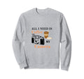 All I Need Is Coffee And My Camera Sweatshirt - Minimalist Print Men Women - T-Shirt, Sweatshirt, Hoodie
