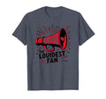 Baseball Sister Loudest Fan Megaphone T-Shirt - Novelty Apparel Unisex - T-Shirt, Sweatshirt, Hoodie