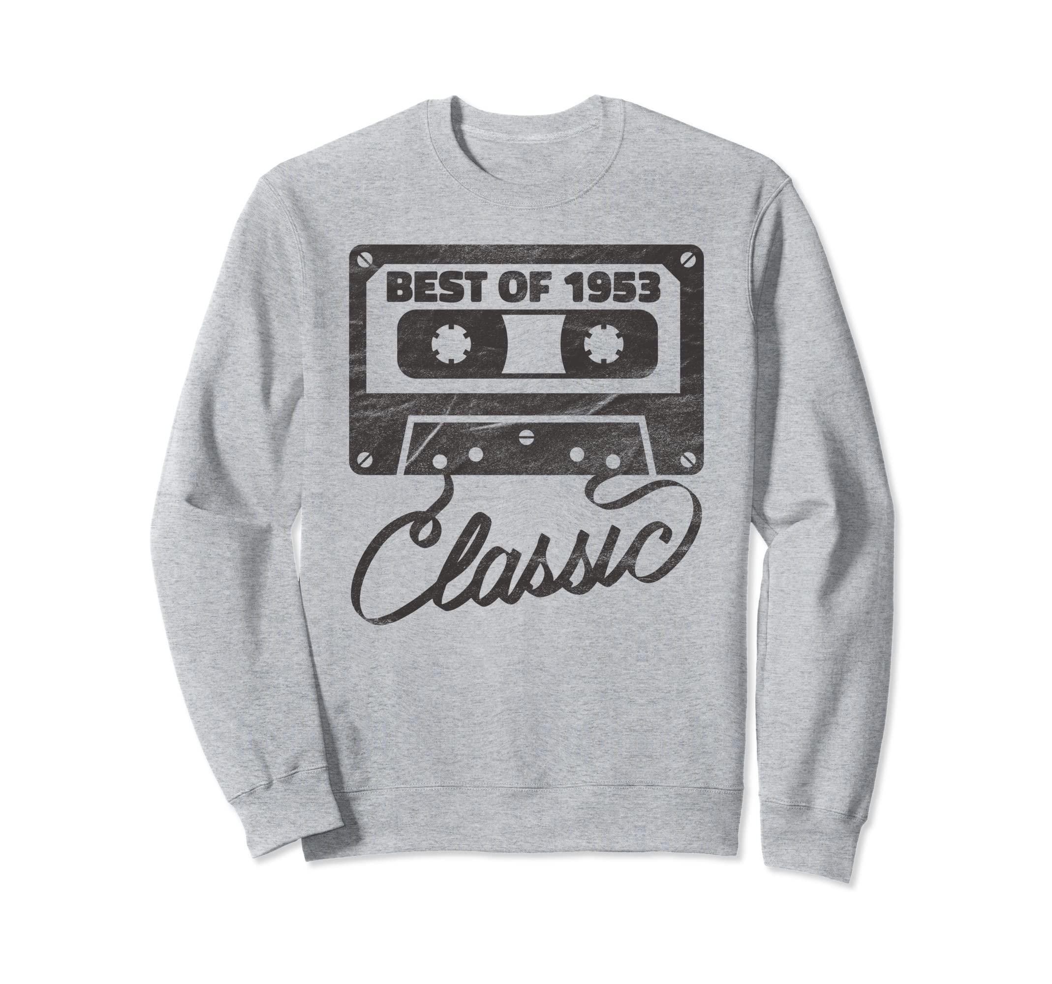 Best 1953 Birthday Gifts Cassette Tape Sweatshirt - Custom Art Print Unisex - T-Shirt, Sweatshirt, Hoodie