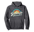 Yosemite National Park California 70S Rainbow Hoodie - Graphic Print Unisex - T-Shirt, Sweatshirt, Hoodie