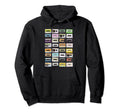 Mixtapes 1980 Radio Music Cassette Tape Hoodie - Fun Novelty Design Unisex - T-Shirt, Sweatshirt, Hoodie