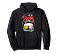 Mom Life Messy Bun Hair Baseball Hoodie - Unique Graphic Men Women - T-Shirt, Sweatshirt, Hoodie