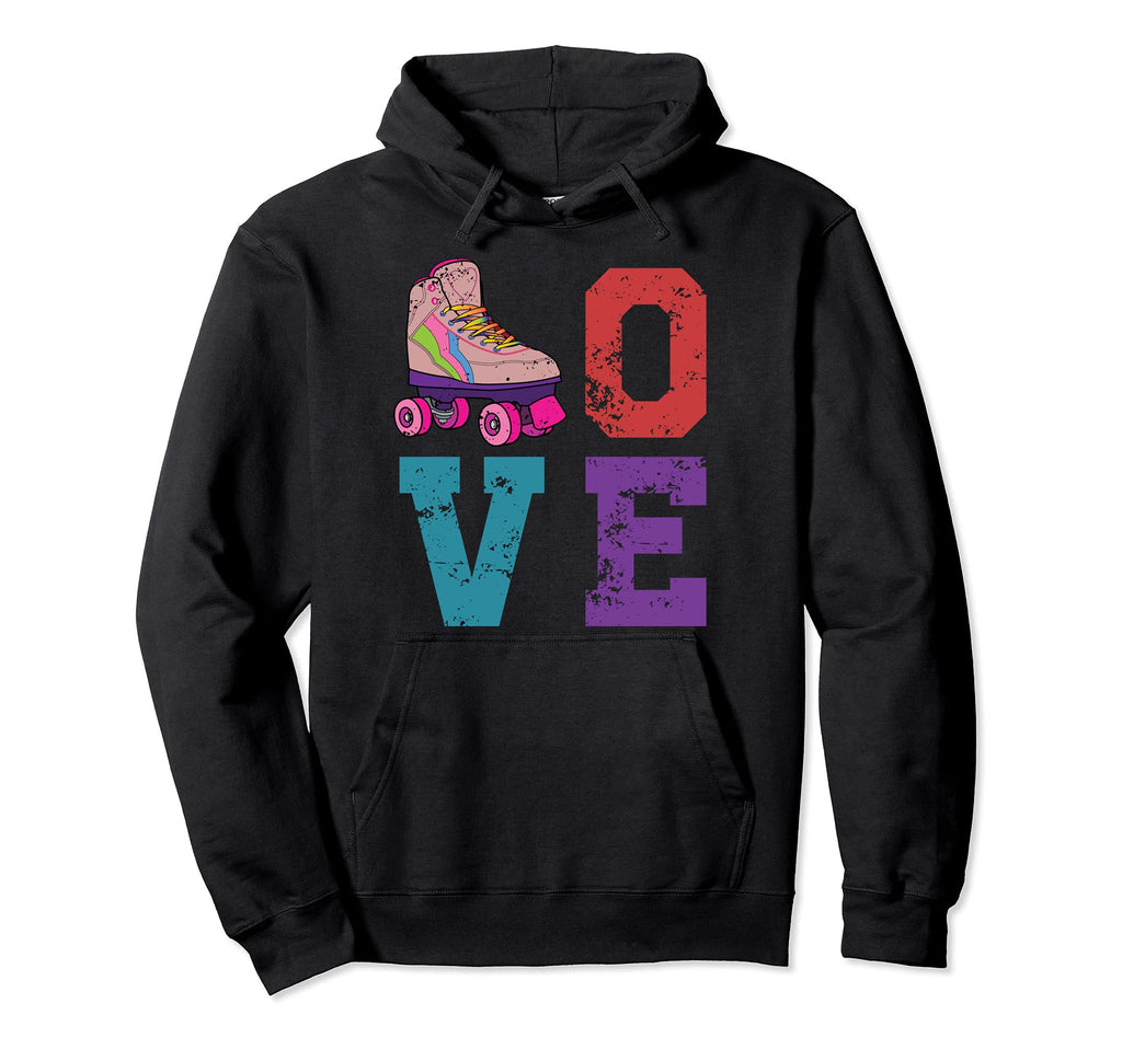 Funny Roller Skating Skate Lover 70S Hoodie - Novelty Apparel for Adults - T-Shirt, Sweatshirt, Hoodie