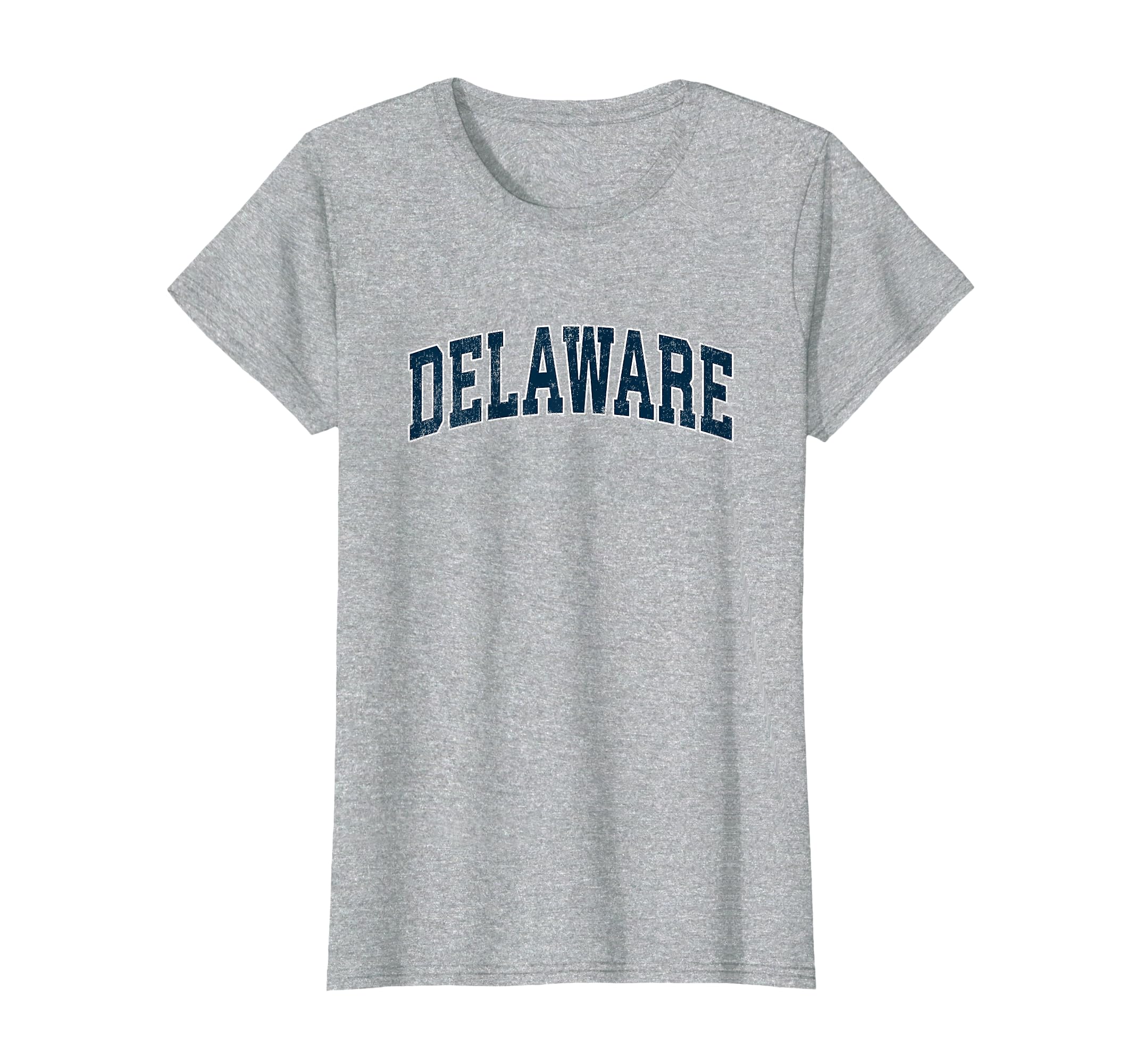 Delaware Varsity Sports Navy Text T-Shirt - Aesthetic Graphic for Adults - T-Shirt, Sweatshirt, Hoodie