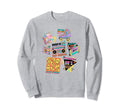 90S Nostalgia Collage Disco Roller Sweatshirt - Graphic Print Unisex - T-Shirt, Sweatshirt, Hoodie