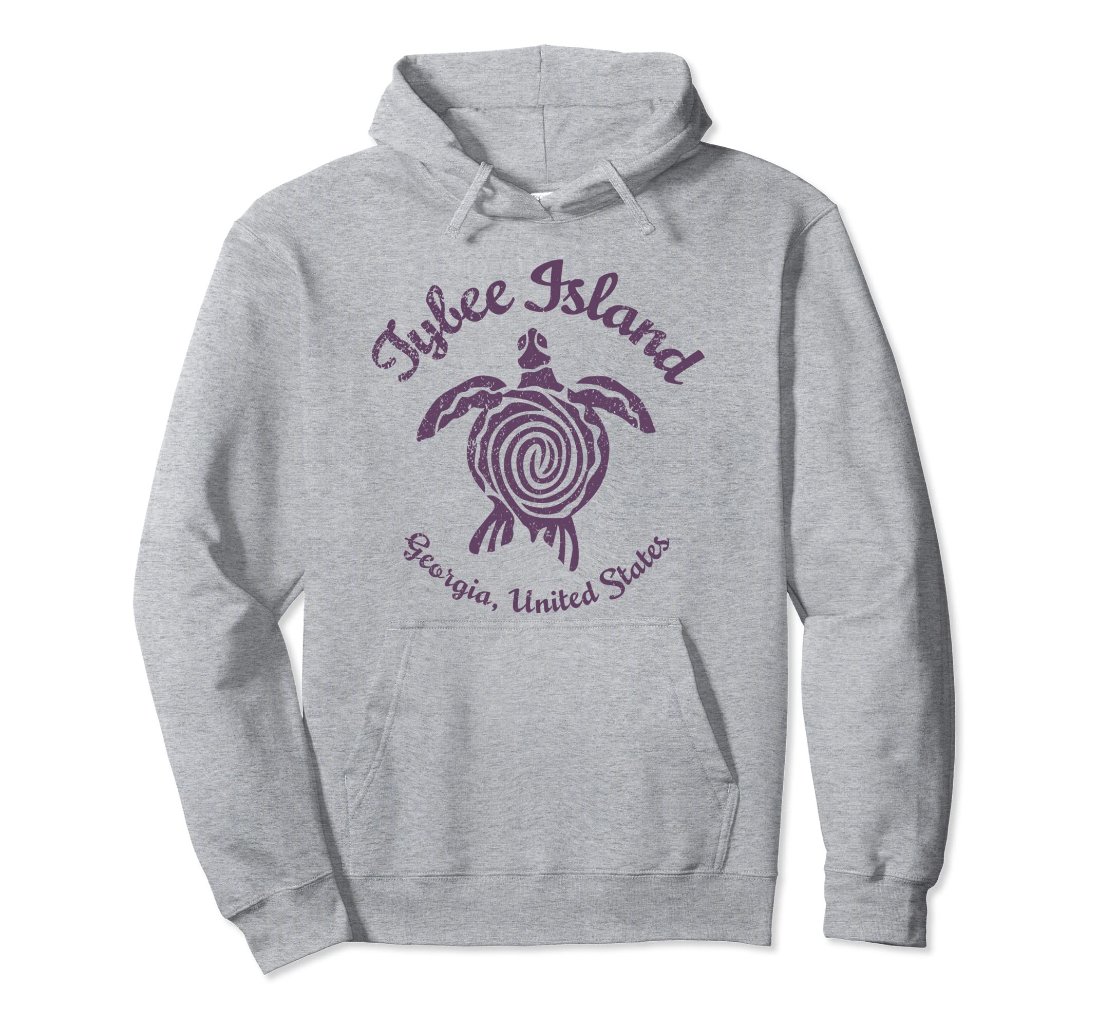 Tybee Island Georgia Distressed Tribal Hoodie - Graphic Print for Adults - T-Shirt, Sweatshirt, Hoodie
