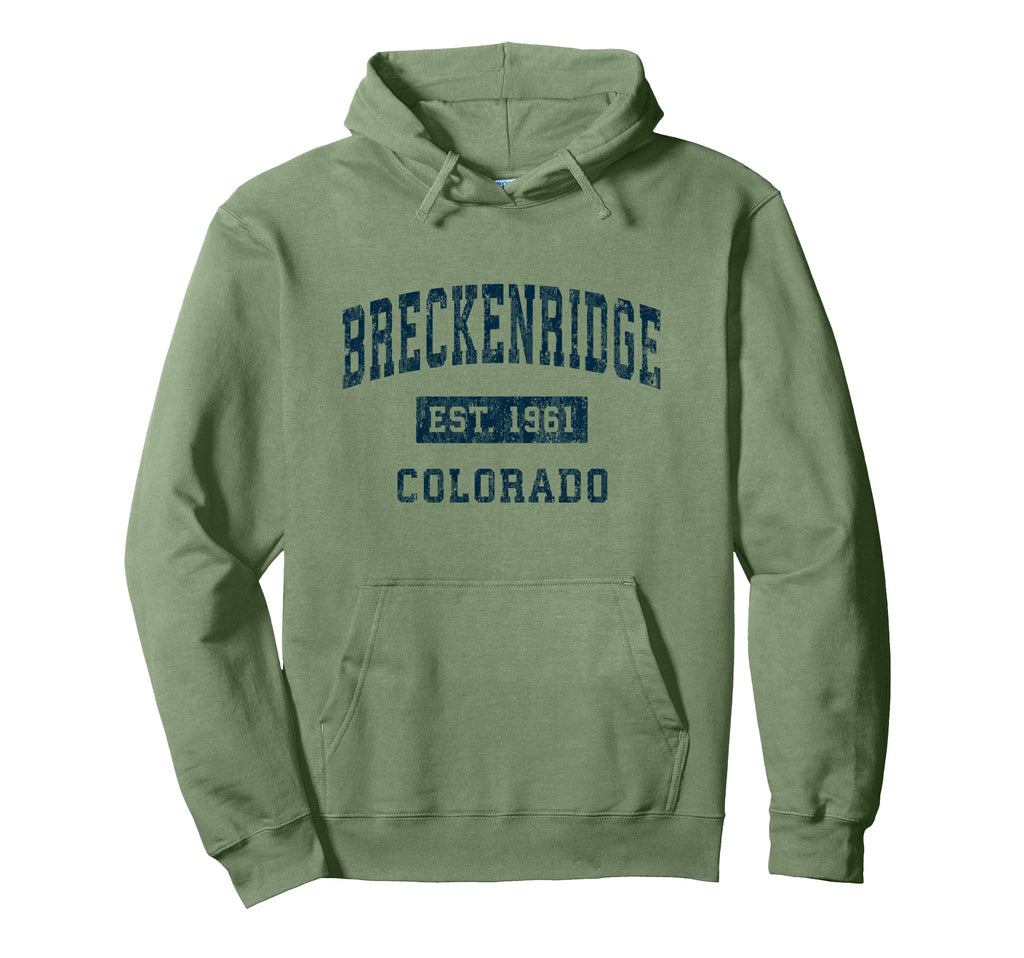 Breckenridge Colorado Co Sports Navy Hoodie - Custom Art Print for Adults - T-Shirt, Sweatshirt, Hoodie