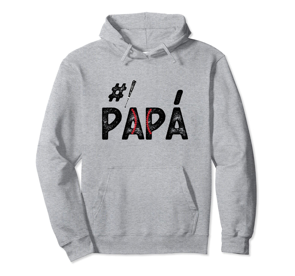Baseball Dad Number One 1 Pap Hoodie - Casual Everyday Wear Unisex - T-Shirt, Sweatshirt, Hoodie
